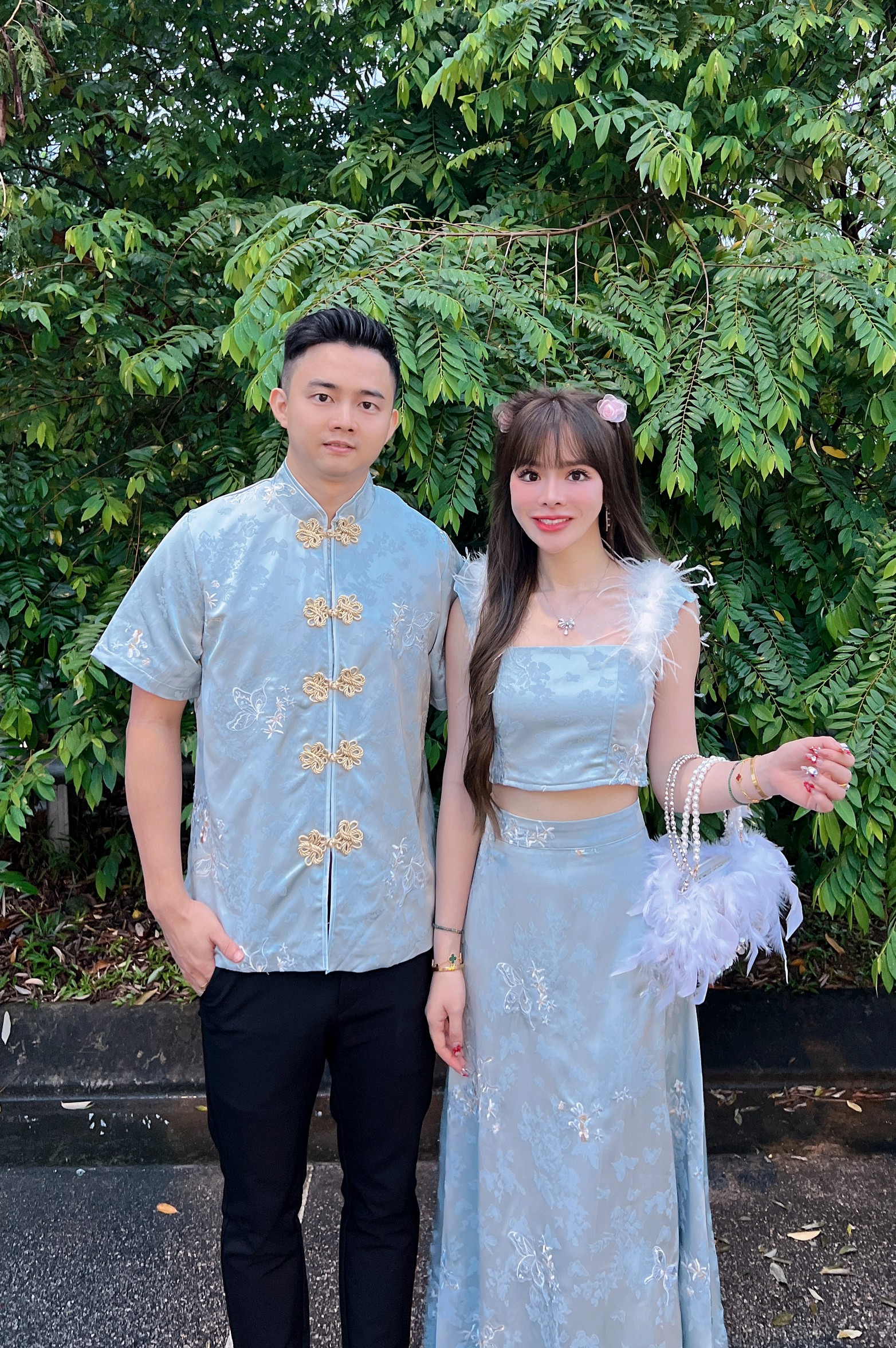 C-cloudrest series 2-pieces casual set wear云羽梦蝶系列女款