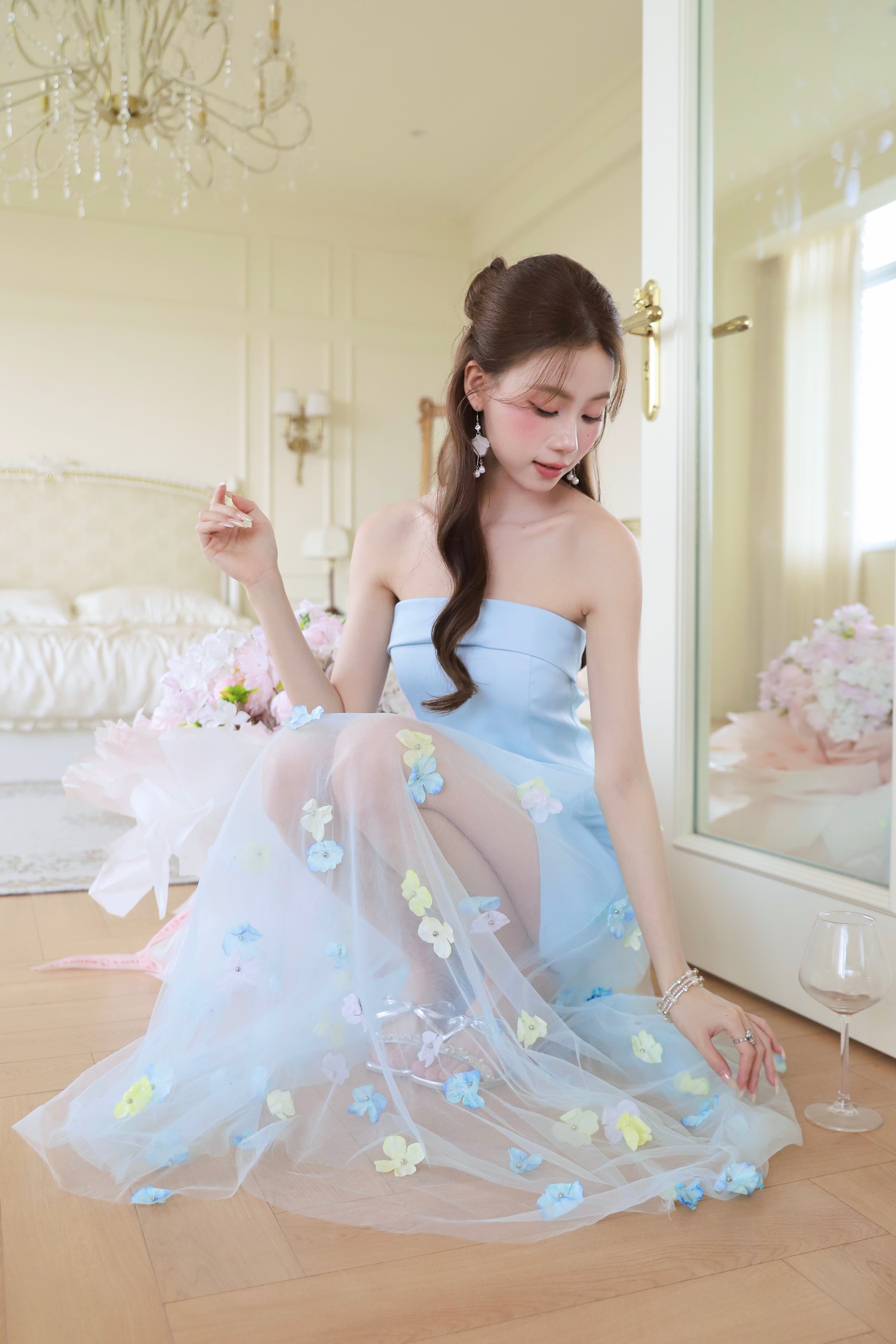 C-canissa 2-pieces casual set wear云间花梦